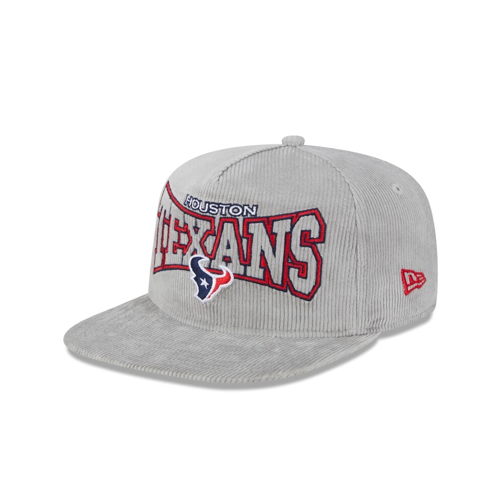 New Era Houston Texans Gray Cord Golfer Hat - One Size